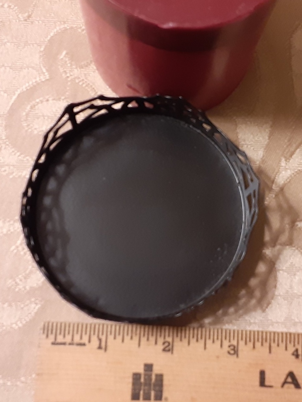 Spider Web Candle Holder with Candle - Picture 5 of 5